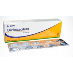 Dicloxacilina 500 mg ( ENVIOS REGIONALES Y NACIONAL) Caja* 50 Cápsulas – La Santé