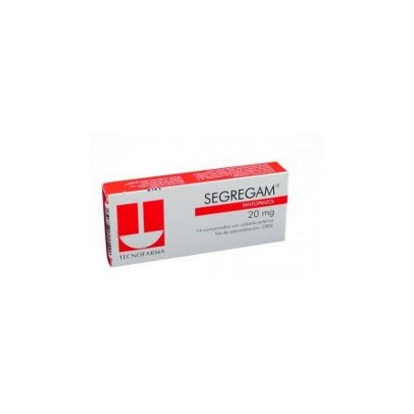 Segregam 20 mg ( ENVIOS REGIONALES Y NACIONAL) Caja*14 Comprimidos – Tecnofarma