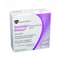 Seretide Diskus 50 mcg / 250 mcg ( ENVIOS REGIONALES Y NACIONAL) Caja*60 Dosis - Glaxosmithkline