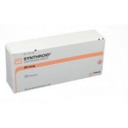 Synthroid 25 mcg ( ENVIOS REGIONALES Y NACIONAL) Caja*30 Tabletas - Abbott