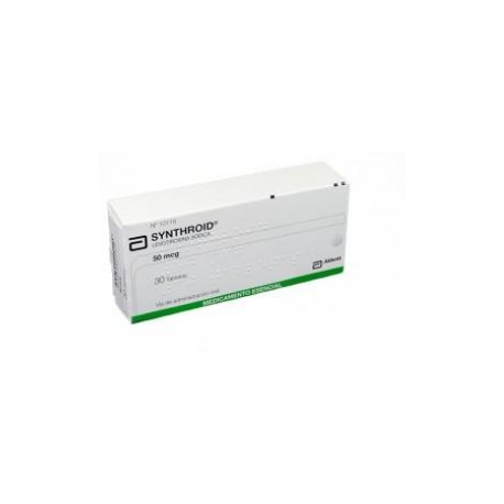 Synthroid 50 mcg ( ENVIOS REGIONALES Y NACIONAL) Caja *30 Tabletas - Abbott