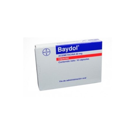 Baydol 60 mg ( ENVIOS REGIONALES Y NACIONAL) Caja*10 Cápsulas – Bayer