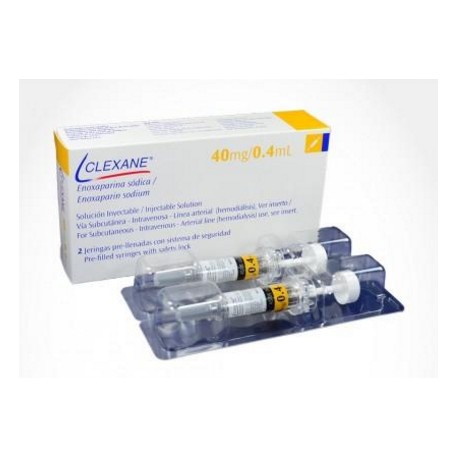 Clexane 40 mg / 0,4 mL Caja x 2 Jeringas Pre-Llenadas - Sanofi Aventis