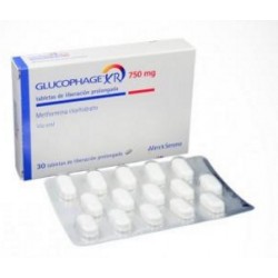 Glucophage XR 750 mg (envios regionales y nacional) Caja*30 Tabletas De Liberación Prolongada – Merck