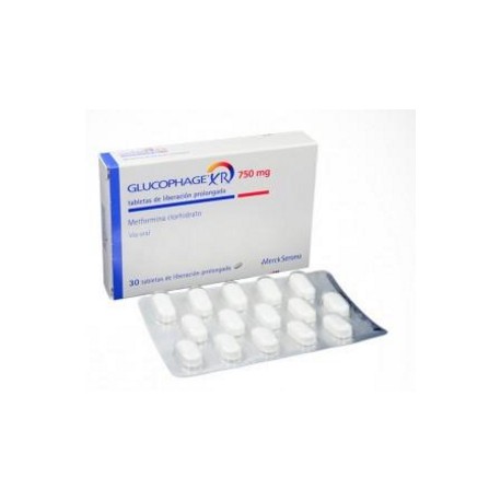 Glucophage XR 750 mg (envios regionales y nacional) Caja*30 Tabletas De Liberación Prolongada – Merck