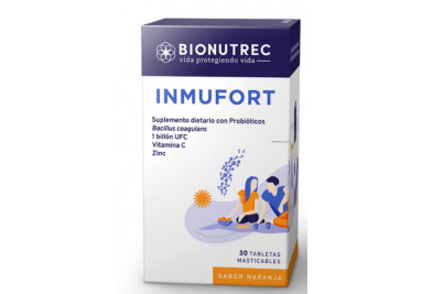 Inmufort adulto (bionutrec) (envios a colombia) caja*30 taletas masticables sabor a Nara