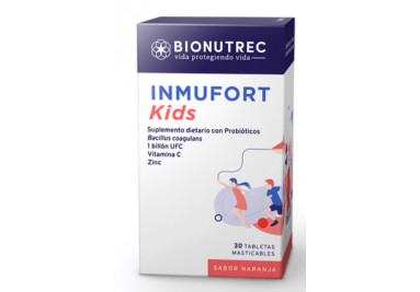 Inmufort kids (bionutrec) (envios a colombia) caja*30 taletas masticables sabor a Nara